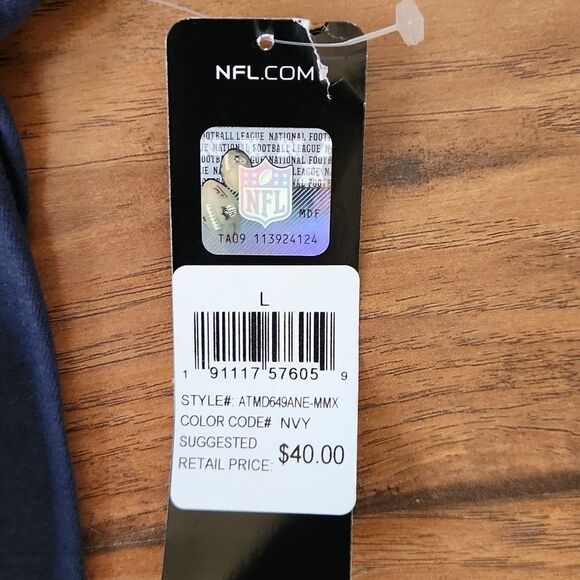 New with tag, NFL Team Apparel. New England Patriots 60 EST. Men's large… - Picture 4 of 5